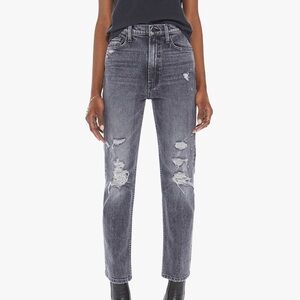 MOTHER superior High Waisted Rider Ankle jeans in "After Midnight With Molly"